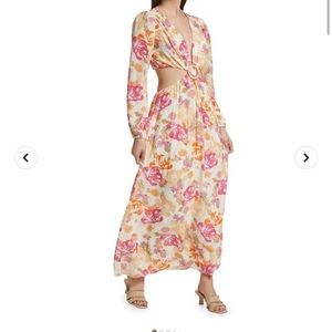 WAYF Linda Cut-Out Dress Medium